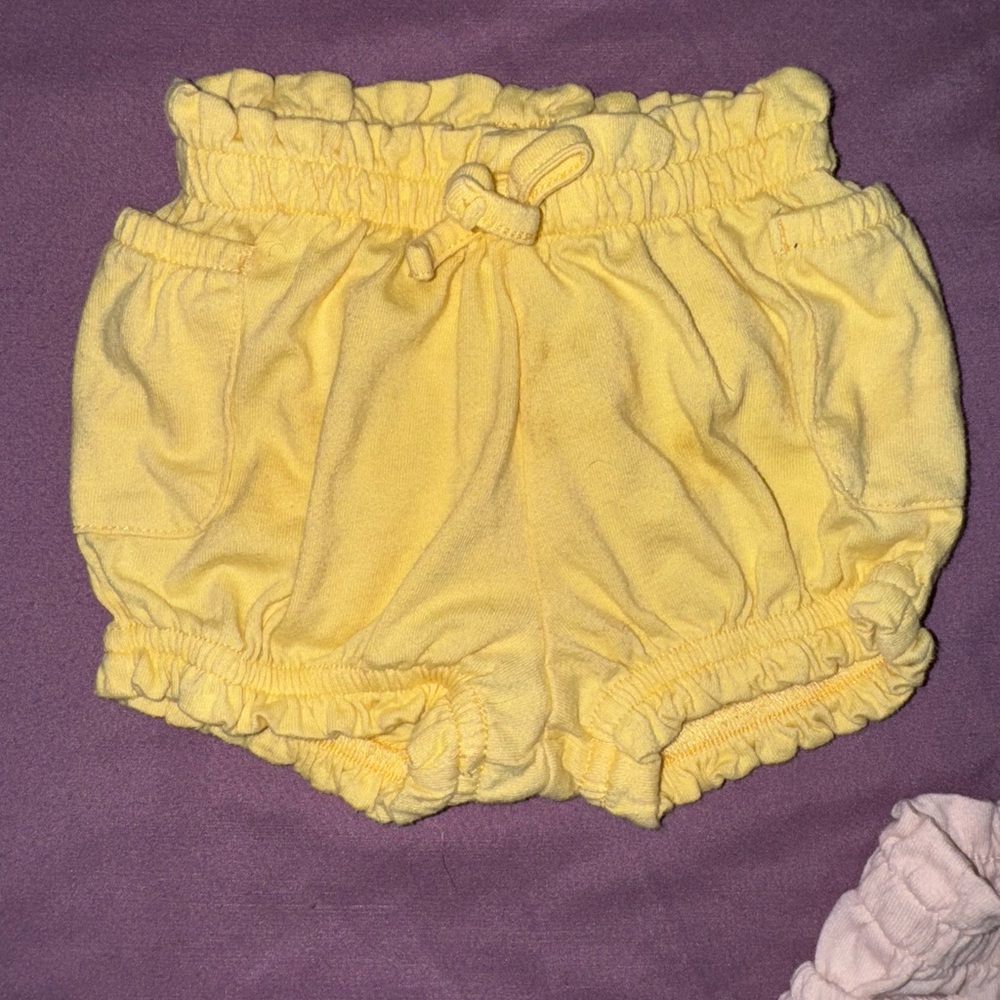 Garanimals Yellow Ruffled Kids Shorts